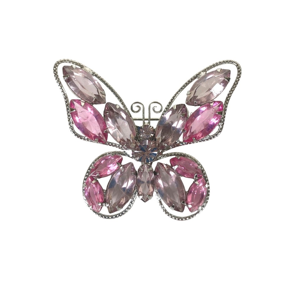 Vintage Juliana D&E Butterfly Rhinestone Brooch Mid Century Retro‎ 50's